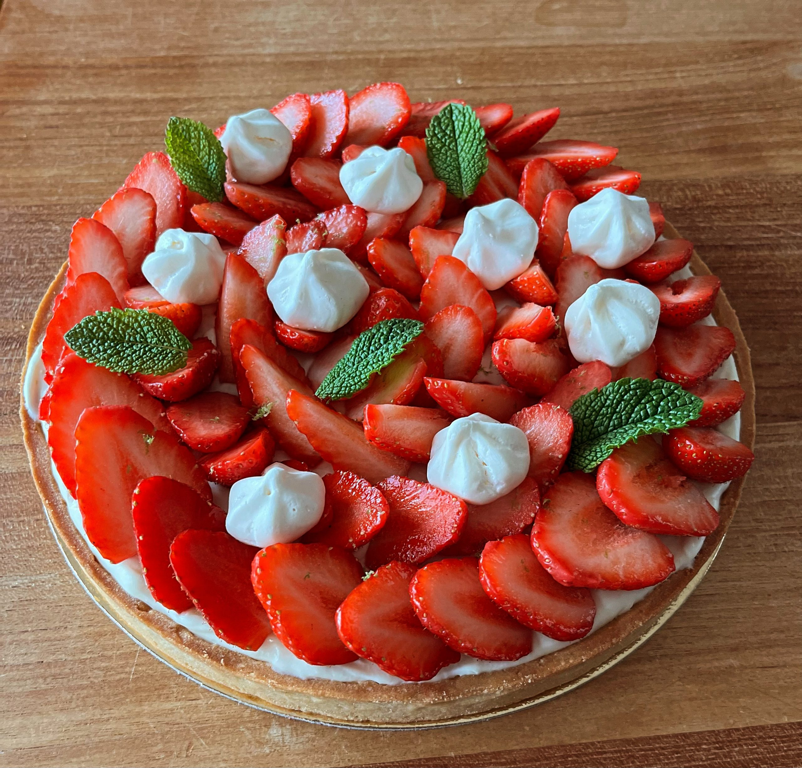 Tarte aux fraises Entremet framboises